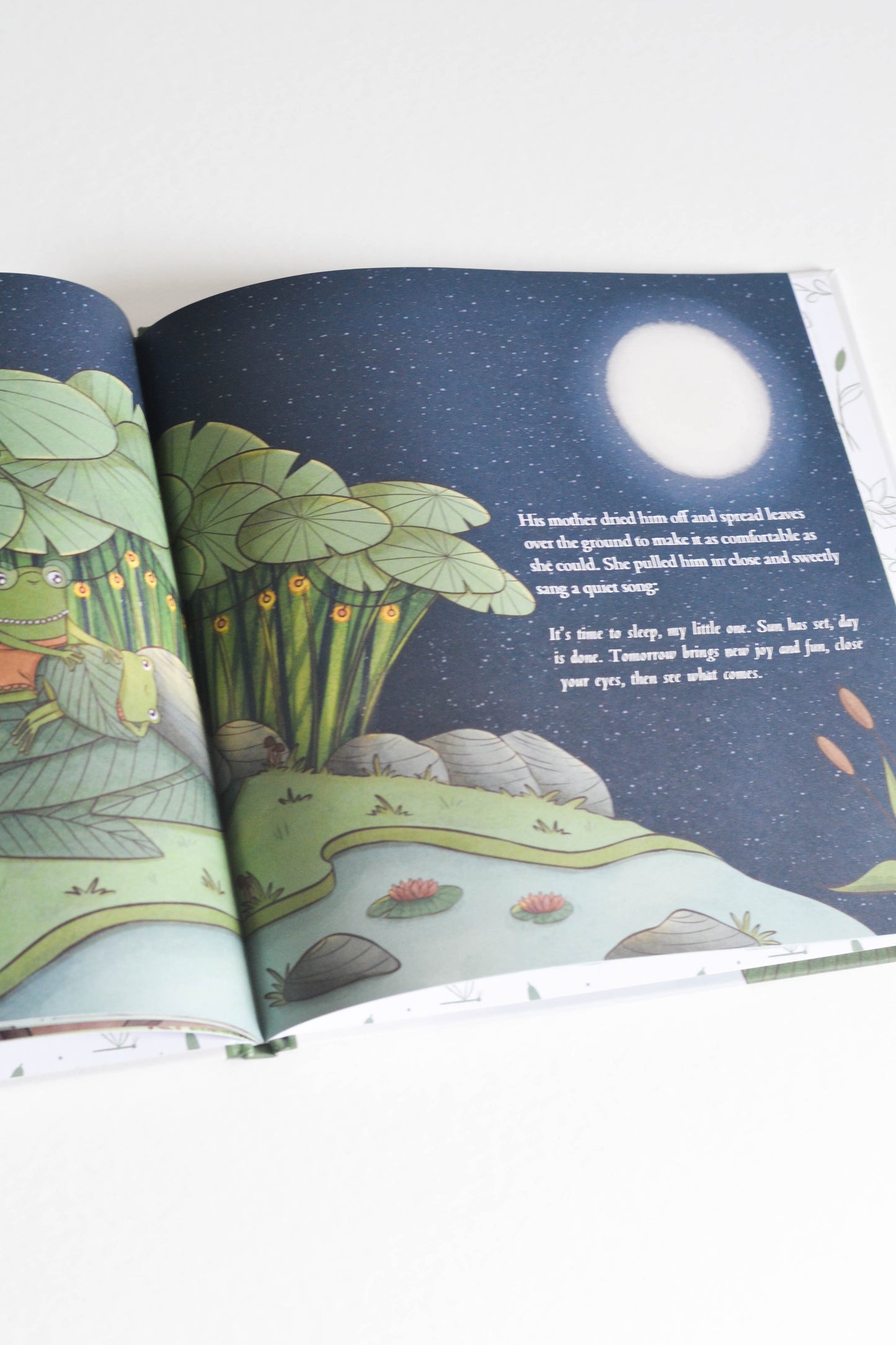 "Sleep Frog" Picture Book, Bedtime Story, Community focused, Sleep in Heavenly Peace