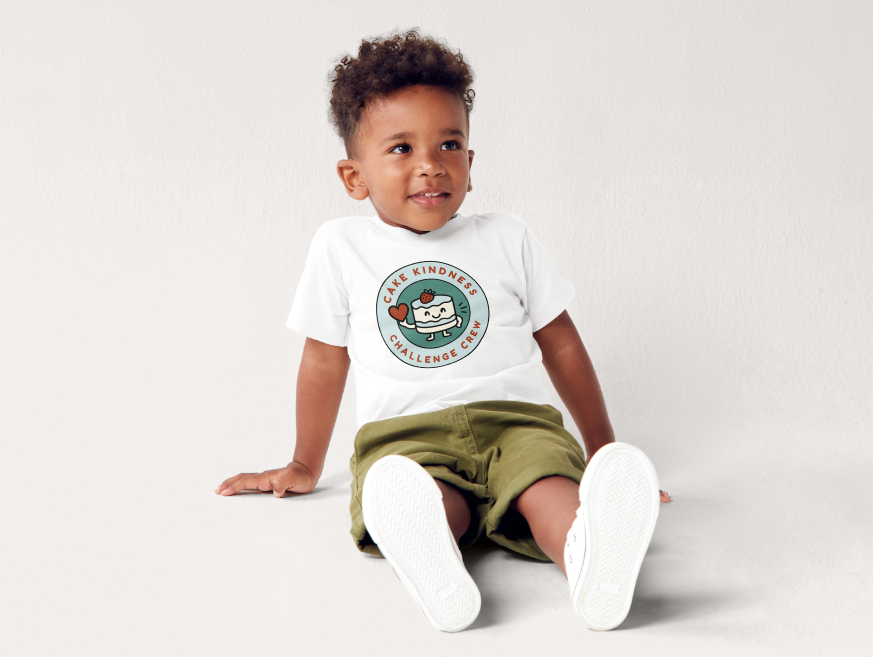 Cake Kindness Crew T-shirt, Kids Baking Shirt, Kindness Activity, Kids Tshirt