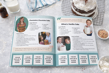 PRE-ORDER: Cake Kindness Challenge Cookbook, Kids Recipes, Kindness Activity, Family Baking Resources