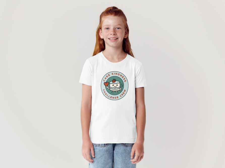 Cake Kindness Crew T-shirt, Kids Baking Shirt, Kindness Activity, Kids Tshirt